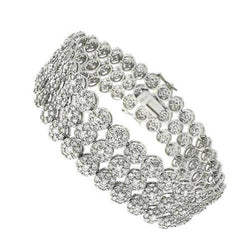 Gestapeltes Aus der Erde Abgebauter Natürlicher Diamant-Armband
