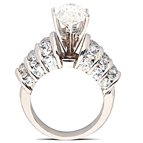 Großer Diamant-Akzent-Ring im Marquise-Schliff 4.75 ct. Damenschmuck Neu