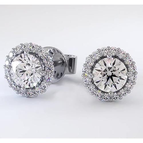 Halo-Diamant-Ohrstecker 2,32 Karat