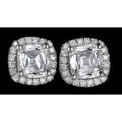 Halo-Aus der Erde Abgebauter Natürlicher Diamant-Ohrstecker Natürlicher Aus der Erde Abgebauter Natürlicher Diamant-Ohrring 2,25 Karat