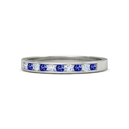 Jubiläumsdiamantband 1 Karat Ceylon Saphir Schmuck - harrychadent.de