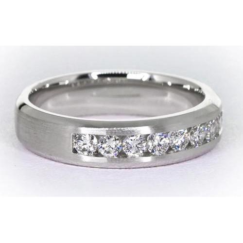 Kanalset Ehering runder Diamant 1,35 Karat Schmuck - harrychadent.de