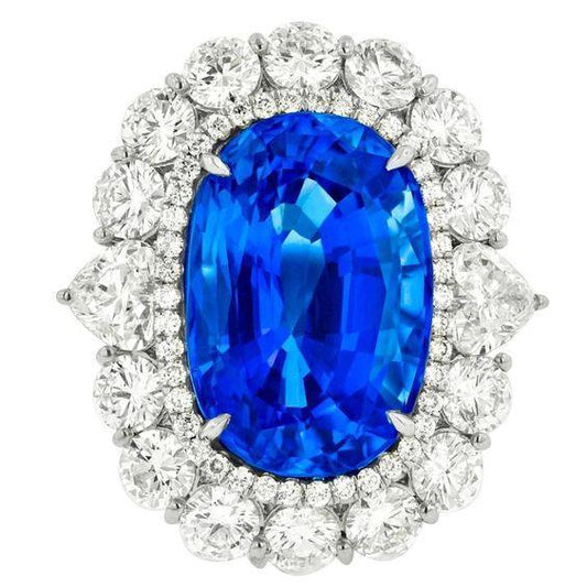 Krappenset 8,5 Kt Ceylon Blauer Saphir Diamanten Ehering Weiß - harrychadent.de