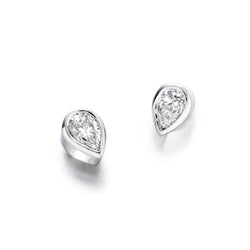 Natürliche 3.00 Karat Aus der Erde Abgebauter Natürlicher Diamanten Ohrstecker Gold 14K Weiß
