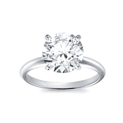 Runder Solitär 2 Karat Aus der Erde Abgebauter Natürlicher Diamant-Verlobungsring Weißgold 14K