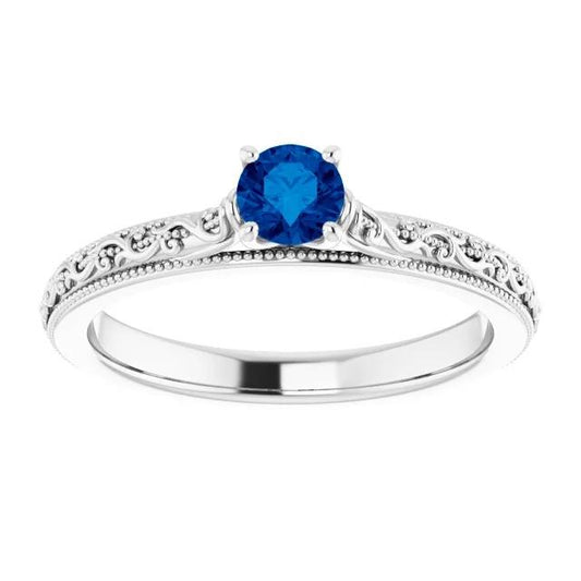 Saphir Solitär Ring 0,75 Karat Ceylon Blau Schmuck - harrychadent.de