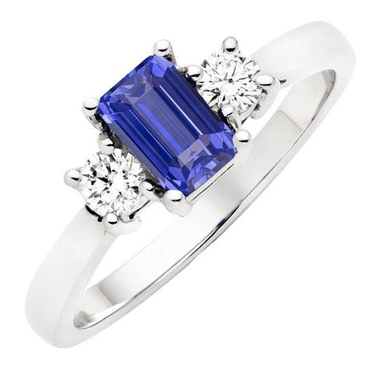 Smaragd Edelstein Saphir Ring Diamant 3 Steine Rundschliff 3 Karat Gold - harrychadent.de