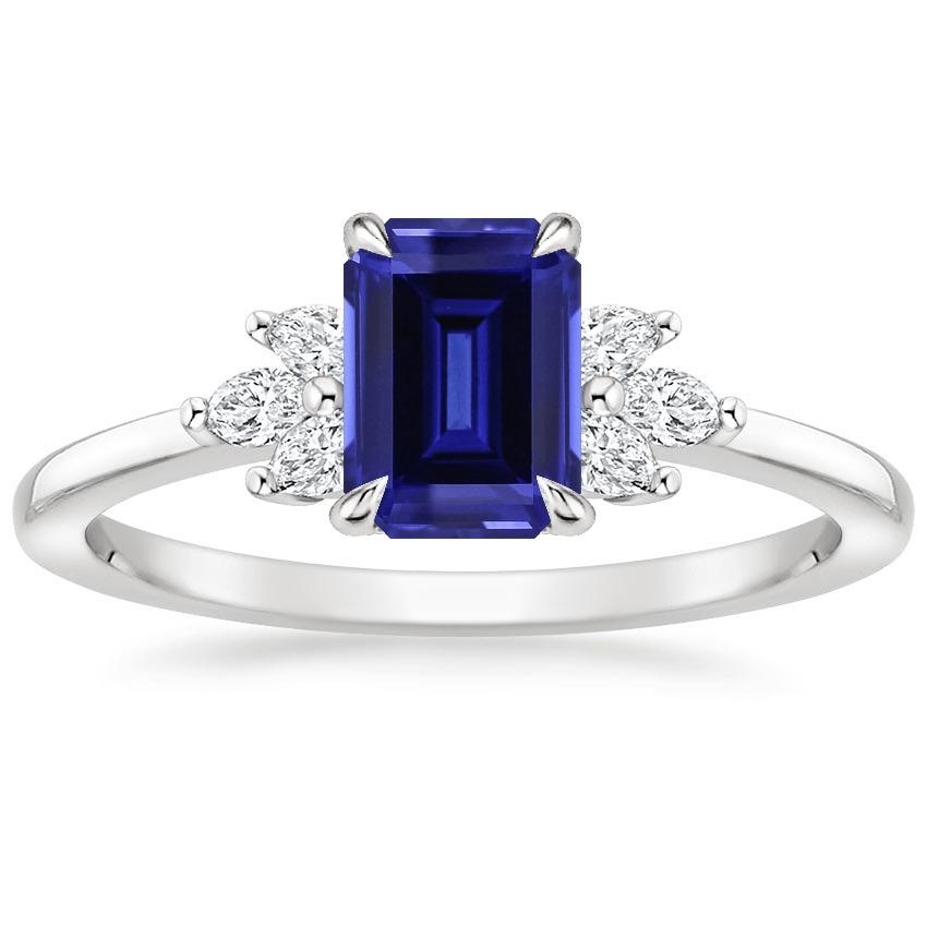 Smaragd srilankischer Saphir-Diamant-Verlobungsring 2,50 Karat - harrychadent.de