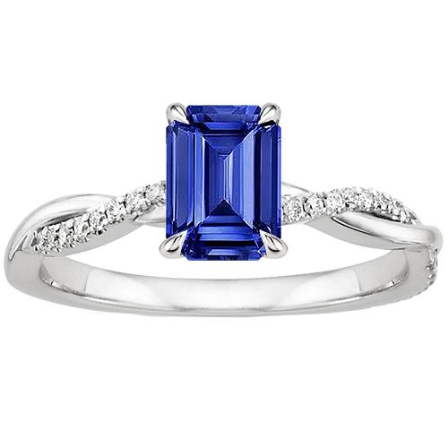 Solitaire Akzente Ring Sri Lanka Saphir & Diamant 3,50 Karat - harrychadent.de