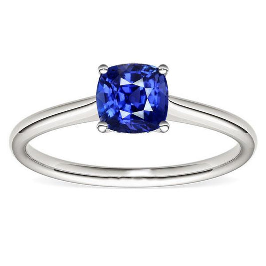 Solitaire Edelstein Schmuck Kissen Ceylon Saphir Ring 1,50 Karat - harrychadent.de