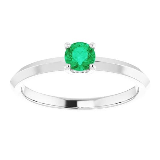 Solitaire Grüner Smaragd Ring 1,25 Karat Damen Schmuck - harrychadent.de