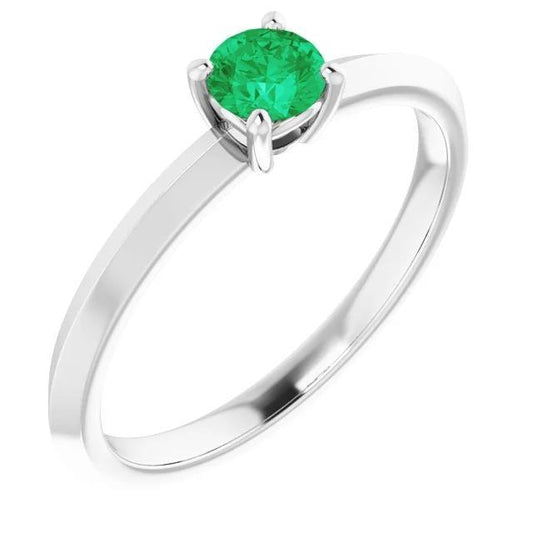 Solitaire Grüner Smaragd Ring 1,25 Karat Damen Schmuck - harrychadent.de