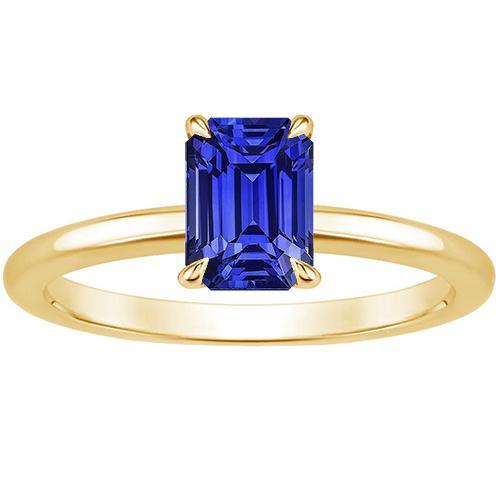 Solitärring Gelbgold Smaragd Sri Lanka Saphir 3 Karat - harrychadent.de