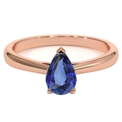 Solitärring im Birnenschliff Roségold 1,50 Karat Edelsteinschmuck