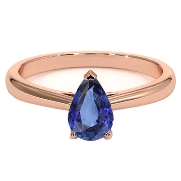 Solitärring im Birnenschliff Roségold 1,50 Karat Edelsteinschmuck - harrychadent.de