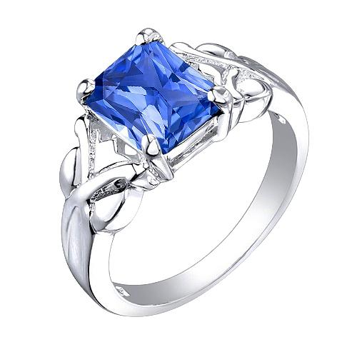Trillion Diamant Damen Ring Vintage Style Saphir 3 Steine 2.50 Karat - harrychadent.de