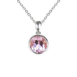 Weißgold 14K Rosa Kunzit Solitaire Anhänger Edelstein Schmuck 20 Ct