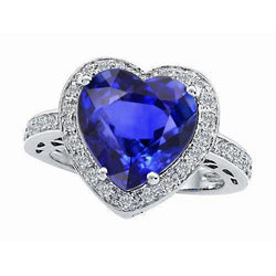 Wunderschöner Saphir Aus der Erde Abgebauter Natürlicher Diamant Ring Gold Hochzeitsschmuck 2,50 Karat