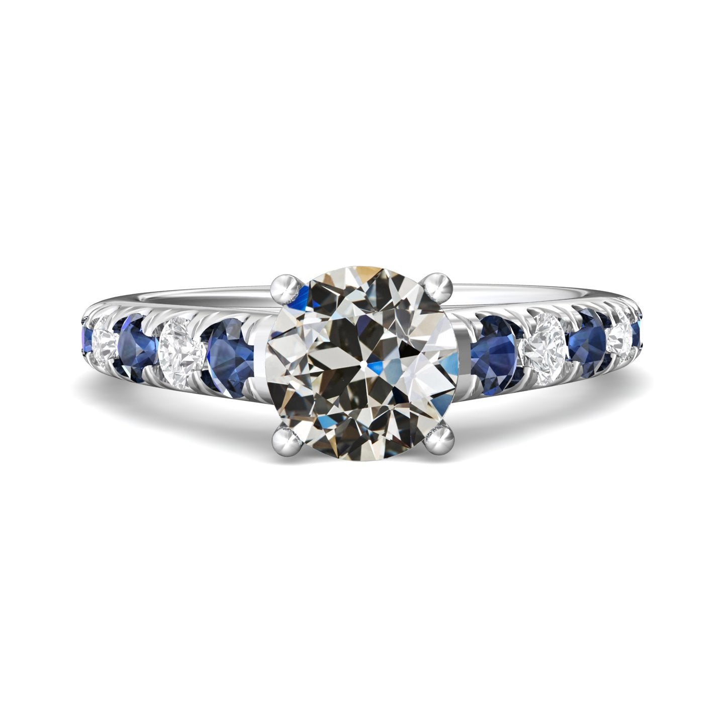 alter Bergmann Diamant & Sri Lanka Saphir Edelstein Ring 7 Karat - harrychadent.de
